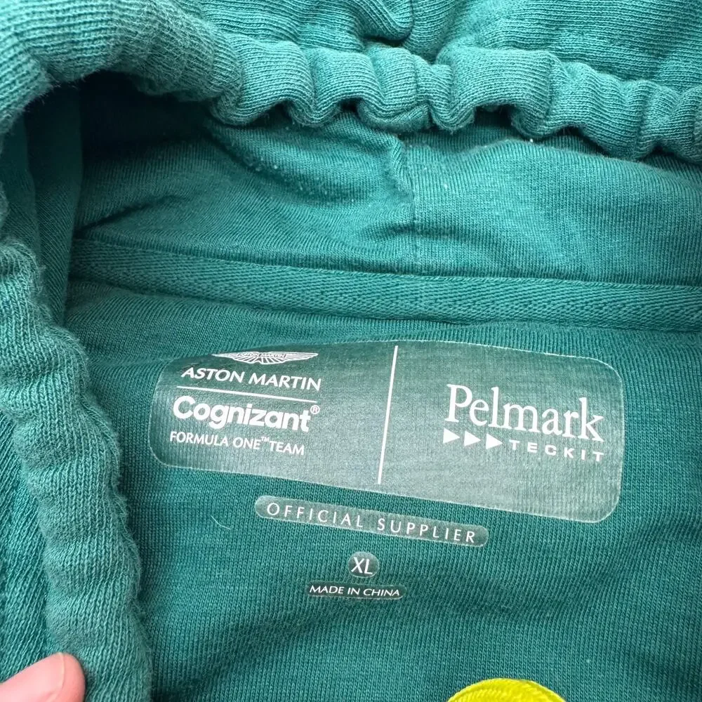 Aston Martin Cognizant F1 Team Hoodie Mens XL Green Pelmark Racing